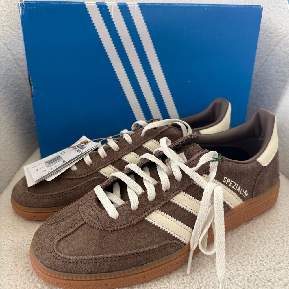 Adidas Spezial Brown and Cream Sneakers